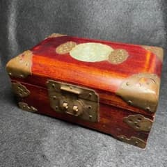 中国 上海 ビンテージ 宝石箱 ジュエリーボックス 白翡翠 - メルカリ