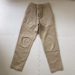 無印　縦横ストレッチチノボーイフィットパンツ　XS ベージュのサムネイル