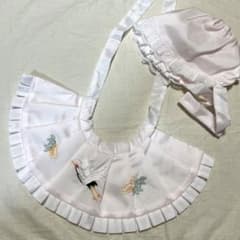 お宮参り　スタイ&帽子セットのサムネイル