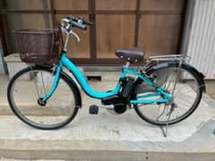 電動自転車　№ 8571 ヤマハ パスナチュラ 26インチ ミントブルー 電動自転車 № 8571 ヤマハ パスナチュラ 26インチ ミントブルー - メルカリ