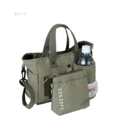 ドッグデプト★新品★マナーポーチ付きお散歩バッグ★オリーブLサイズのサムネイル