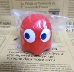 パックマン　ラバーフィギュア　ゴースト　赤　新品未開封