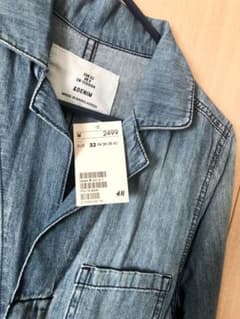 新品未使用タグ付H&M雑誌掲載デニムオールインワンつなぎ32レアなSサイズのサムネイル