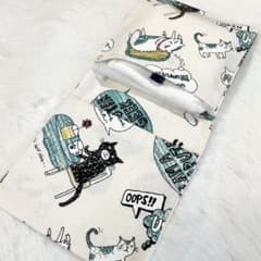 위생 케이스 고양이 고양이 팝 흰 고양이 미국 만화 스타일 S8217