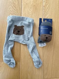 Moniママ様専用　ベビーギャップ　くまさんタイツのサムネイル