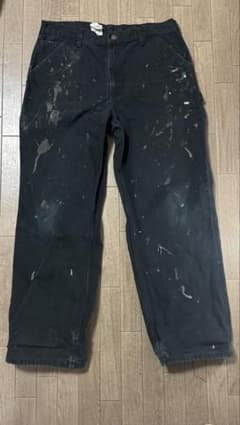 極太トレンドサイズ カーハート B11 BLK W36 ダック ワークパンツ 黒のサムネイル