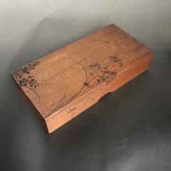 本漆塗蒔絵 文箱 硯箱 骨董品 アンティーク 時代小箱 - メルカリ