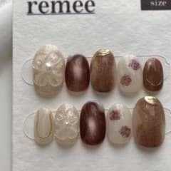 -brown nuanceネイルチップ-のサムネイル