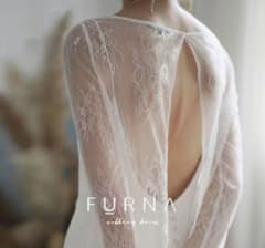 FURNA レースバックオープンウェディングドレス Lサイズのサムネイル