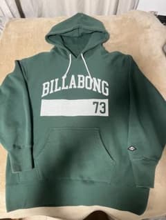 【値下げ可能！】BILLABONG パーカー Lサイズ グリーンのサムネイル