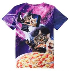 【みなと様専用】宇宙猫Tシャツのサムネイル