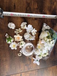 造花 アートフラワー ホワイト系 まとめ売りのサムネイル