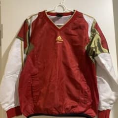 adidas Professional 赤白 Vネックジャケットのサムネイル
