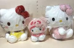 新品未使用 ハローキティ 特大 超BIGぬいぐるみ ３点セット