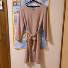 NATURAL BEAUTY BASIC 長袖ワンピース ピンク Mのサムネイル