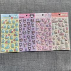 サンリオ キャラクター　ぷっくりシールセット 4点まとめ売りのサムネイル