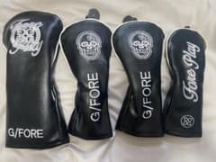 【即発送】GFORE ジーフォア ヘッドカバー 4個 黒のサムネイル