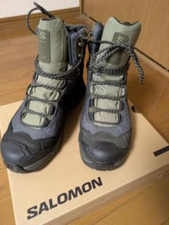 SALOMON トレッキングシューズ ハイカット カーキのサムネイル