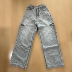 LOVE toxicキッズ ダメージデニムパンツ グレーのサムネイル