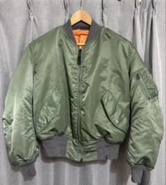 米軍　GREENBRIER MA-1 セージ デッドストック L 極美品 米軍実物 GREENBRIER MA-1 セージ L デッドストック 超美品 - メルカリ