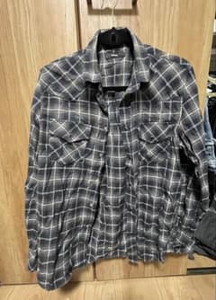 DIESEL メンズ 長袖 ネルシャツ チェック柄のサムネイル