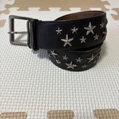 最終値下げ】JIMMY CHOO スタースタッズ レザーベルト - メルカリ
