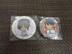 名探偵コナン コナンカフェの江戸川コナン＆灰原哀の缶バッチ - メルカリ