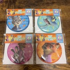 ズートピア 缶バッジ 4個セットのサムネイル