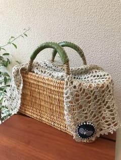 ミナペルホネン はぎれ レース かごバッグカバーのサムネイル