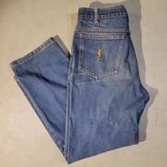 80-90s Saint Laurent vintage denim pants - メルカリ