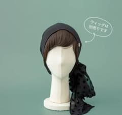 BAREN】スカーフハット (M) Dot Chiffon black - メルカリ