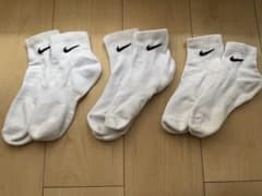 Nike ホワイトソックス 3足セット　23.5㎝