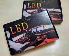 車内用 LED アンビエントライト 2個セットのサムネイル