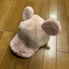 ディズニー キャップ もこもこ ミッキー ピンク 帽子のサムネイル