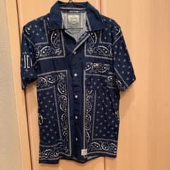 FUCT ペイズリーシャツ ネイビーのサムネイル