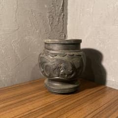 時代物 唐銅 鳳凰文 花入 雷文縁 鋳銅 花瓶 骨董品 彫刻 古美術 時代物 唐銅 鳳凰文 花入 雷文縁 鋳銅 花瓶 骨董品 彫刻 古美術 - メルカリ