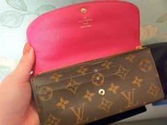 【値下げしました！】Louis Vuitton 長財布 ブラウン/ピンクのサムネイル