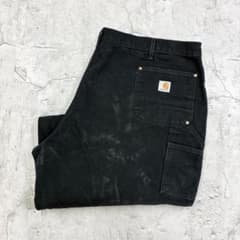 さ*様 USA製　Carhartt　ダブルニーダックペインターパンツ　W47　黒 さ*様 USA製 Carhartt ダブルニーダックペインターパンツ W47 黒