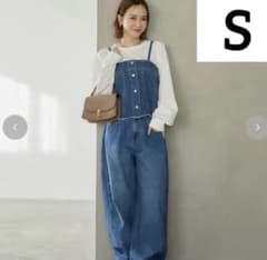 新品未使用　しまむら　田中里奈　デニムビスチェ＋コクーンパンツセット Sのサムネイル