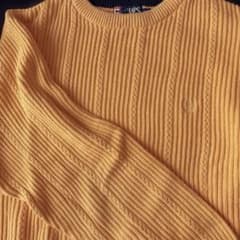 CHAPS Ralph Lauren ヘリンボーン柄コットンニットセーターのサムネイル