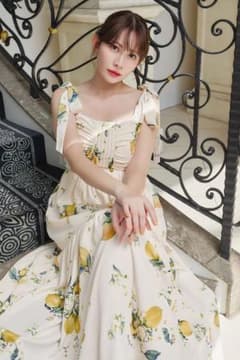 【arinko.様取り置き】Capri Lemon Print Dress Mのサムネイル