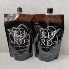 新品未使用2点セット KURO バランローズクリームシャンプー ダーク