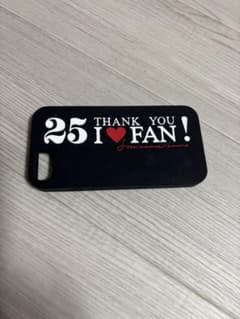 25 THANK YOU FAN iPhone用ケース ブラックのサムネイル