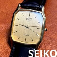 A68 希少 稼動品 SEIKO DOLCE レクタンギュラー80年代 - メルカリ