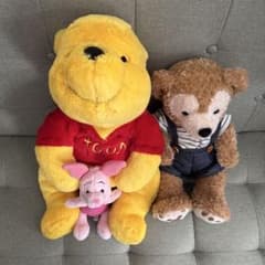 Disney Plush Toy Set (3 pieces): Winnie the Pooh, Piglet, and Duffy