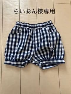 らいおん様専用　ギンガムチェック ショートパンツ かぼちゃパンツのサムネイル