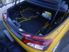 LA400K　COPEN　ラゲッジマットブラックイエローステッチのサムネイル