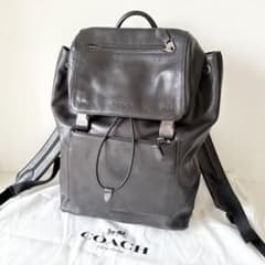 極美品】COACH メンズ バックパック リュック マンハッタン 本革 黒 