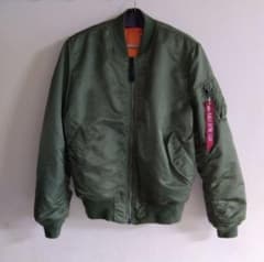 alpha industries MA-1フライトジャケット カーキ Lのサムネイル