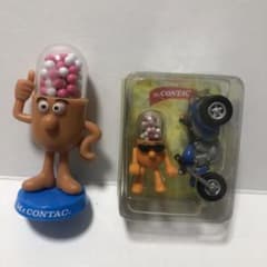 Mr.コンタック ミニフィギュア バイクのコンタック君 非売品 2体